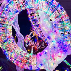 Guirnalda Navideña Iluminada para Exteriores de 1700 LED, Decoración de 3 Piezas, 120V, Guirnaldas Elegantes para Decoración Festiva del Hogar - Product Image 5