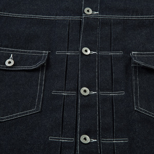 Veste matelassée en toile personnalisée avec col montant et logo sur le devant, coupe-vent, respirante, en tissu de coton pour hommes - Product Image 4