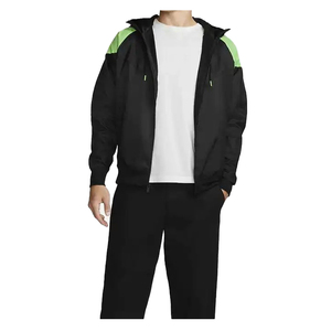 Veste coupe-vent légère à capuche en toile imperméable pour homme, avec logo frontal, personnalisable pour votre marque, idéale pour l'extérieur en hiver - Product Image 1