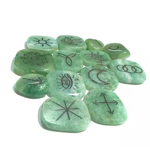 Haute Qualité 13 Pièces Karuna Ensemble Vert Aventurine Palmier Pierre Guérison Naturelle Jade Cristal Pierres Précieuses pour Décor Cadeau Utilisation En Gros - Product Image 5