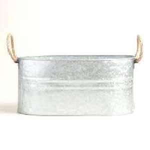 Super promotion sur des bacs à fleurs vintage de qualité supérieure, décoratifs, en acier galvanisé avec revêtement en poudre, pour plantes et bouteilles de vin. - Product Image 1