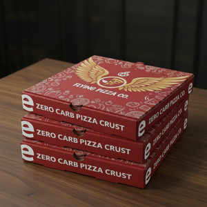 กล่องพิซซ่าพิมพ์ลายคุณภาพสูงแบบกำหนดเองสำหรับบรรจุภัณฑ์พิซซ่า พร้อมโลโก้และแบรนด์ที่ออกแบบเอง - Product Image 3