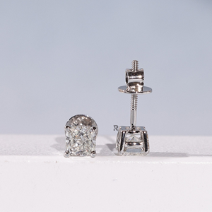 Cushion Cut Lab Grown Diamond Stud <b>Earrings</b> 0.30-2.00ct 10k-18k Solid Gold IGI Certified VS1 Clarity E Color Women's <b>Fine</b> - Product Image 4