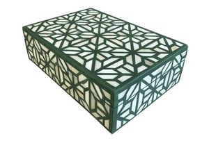 Attractive Design Bone Inlay Modern Eco-Friendly Handcrafted Jewelry <b>Box</b> with Resin <b>Storage</b> From Uttar Pradesh - Product Image 3