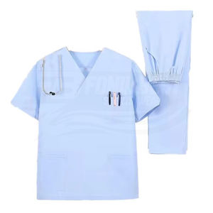 Uniformes Médicos de Lona Lavables Antiarrugas de Alta Calidad en Oferta, Conjuntos de Uniformes de Hospital Unisex, Diseño Personalizado sin Costuras, Servicios OEM - Product Image 6