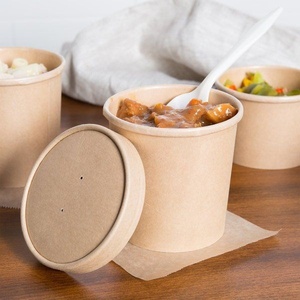 Boîtes alimentaires biodégradables robustes pour l'emballage alimentaire commercial, résistantes aux fuites, 16 oz, pour soupes chaudes et repas de riz 2026 - Product Image 1
