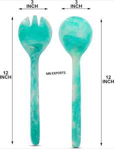 Juego de Cuchara y Tenedor para Ensalada de Resina, Diseño Duradero con Opción de Logotipo Personalizado para Decoración del Hogar y Regalos - Product Image 5