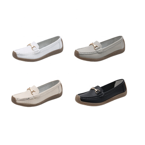 Flat <strong>Shoes</strong> New Non-Slip Soft Sole Breathable Casual Women's Genuine Leather Flat <strong>Shoes</strong> for Daily <strong>Commute</strong> - Product Image 6
