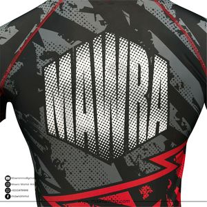 Rashguard de compression Mawra personnalisé pour homme, idéal pour le MMA, le BJJ (sans kimono), les arts martiaux et l'entraînement, à manches courtes - Product Image 6