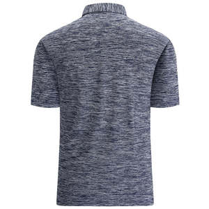 Chemise décontractée pour homme, coupe ajustée, en mélange de coton, avec logo personnalisé imprimé numériquement sur le devant, manches courtes, en tissu tricoté respirant (180g) - Product Image 2