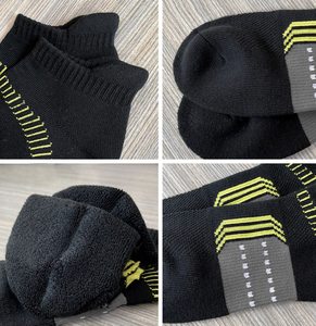 Chaussettes de sport pour hommes de qualité supérieure, couleur unie, coupe basse, courtes, à la mode, en coton respirant, confortables, antidérapantes, uniques - Product Image 6