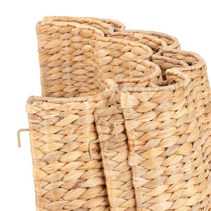 Handwoven Tall Water Hyacinth Christmas Tree Skirt Wicker Tree Base Cover High Quality OEM ODM Factory Wholesale Best Seller - Product Image 4