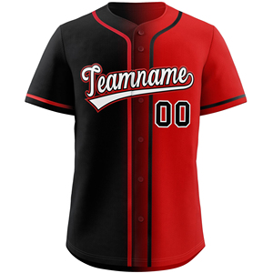 Maillots de baseball tendance pour adultes de qualité supérieure, couleur unie, streetwear, vente en gros, impression par transfert thermique personnalisée, respirant, manches courtes - Product Image 5
