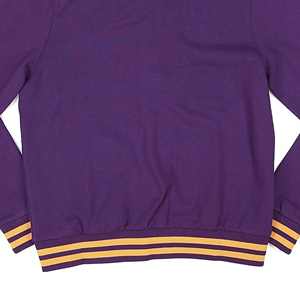 Nouveau style 2026 – Cardigan violet à col en V, manches longues, décontracté, avec rayures jaunes et boutons - Product Image 5