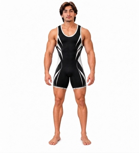 Singletes de Halterofilia Profesionales de Spandex de Alta Calidad, Transpirables, de Secado Rápido y Personalizables para Lucha Libre Unisex - Product Image 1