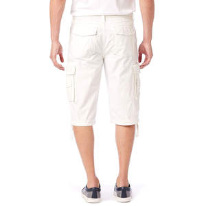 Shorts cargo en coton 100% premium, non tissés, pour hommes, avec poches latérales, coupe ample, imperméables, séchage rapide, look tendance pour l'été chaud - Product Image 2