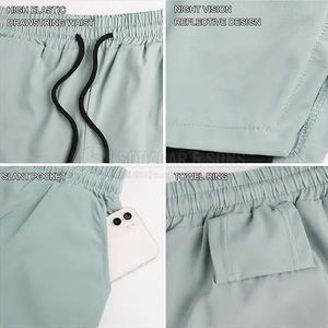 Pantalones Cortos Deportivos Profesionales con Tela Flexible para Carreras de Larga Distancia, Pantalones Cortos Deportivos de Tacto Suave - Product Image 5
