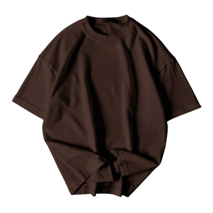 Camiseta de Hombre 100% Algodón, Holgada, Lisa, Informal, Estilo Urbano, Manga Corta, Cuello Redondo, Logotipo Personalizado en la Parte Delantera, Secado Rápido, Transpirable - Product Image 2