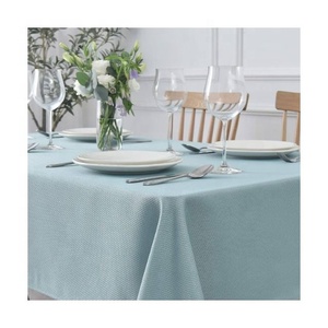 Livraison Gratuite Conception Simple Imprimé Brodé Conception Simple Coton Biologique Durable Certifié GOTS Couverture de Table sur Mesure - Product Image 2