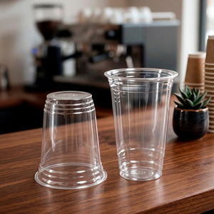 Gobelets en plastique transparent du Vietnam, jetables, PP/PET, 16oz et 22oz, avec couvercles, pour café glacé, jus, smoothies, à emporter - Product Image 5