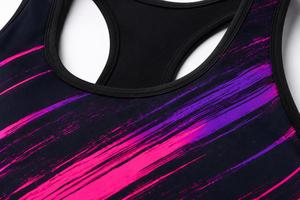Soutien-gorge de sport dos nageur pour femme, maintien élevé, léger, sans couture, écologique, imprimé, respirant, en Spandex – Vente en gros - Product Image 4