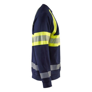 เสื้อเชิ้ตนิรภัยแขนยาวแบบใหม่สำหรับผู้ชาย สีเหลือง เสื้อกันหนาวนิรภัยแบบขายส่ง ชุดยูนิฟอร์มนิรภัยแบบมองเห็นได้ชัด เสื้อกันหนาวนิรภัยแบบมองเห็นได้ชัด - Product Image 4