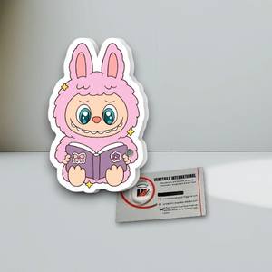 แผ่นอะคริลิคสำหรับต่อขนตาแบบแม่เหล็ก รุ่น Professional Pink Labubu ลายผีเสื้อ ดอกไม้ รูปไข่ เป็นมิตรกับสิ่งแวดล้อม รับทำโลโก้สีตามสั่ง - Product Image 6