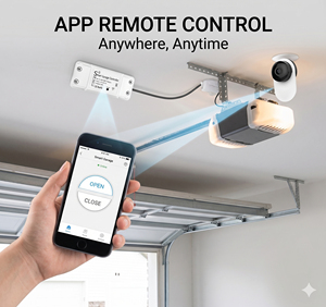 Abrepuertas de Garaje Inteligente con WiFi y Cámara, Compatible con Alexa y Google Home, Control Remoto por Aplicación, Controlador Inteligente de Garaje con Video - Product Image 2