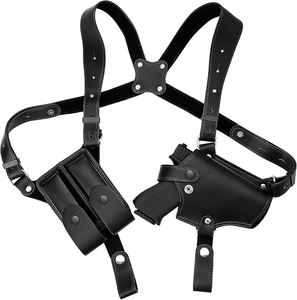 Nouvelle ceinture en cuir unisexe à double rangée dissimulée sous le bras, style bride occidentale, pour usage sportif extérieur, modèle 2026, très demandée, version élargie - Product Image 3