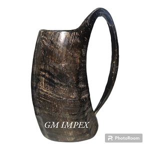 Las mejores tazas de cerveza de cerámica con cuerno de búfalo de 500ml ecológicas, vasos desechables, impresionantes variedades de empuñadura para fiestas económicas - Product Image 4