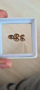 พลอยเพทายสีน้ำตาลธรรมชาติทรงรีเหลี่ยมเพชรพลอย - Product Image 3