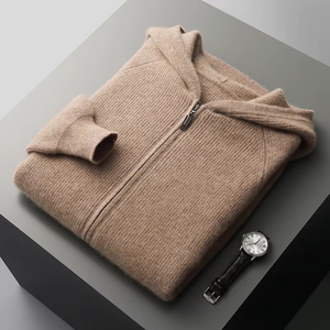 Pull en laine mérinos 100% pour homme, manches longues, col rond, doux, épais, tricot d'hiver respirant, dentelle, ODM, vente en gros - Product Image 4