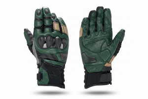 Gants de moto en cuir épais avec protection rigide des articulations, antidérapants, pour la course et le sport - Product Image 3
