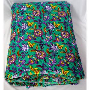 ART&ART Tissu en coton léger imprimé à la main en Inde pour robes, hauts et sacs - Mode quatre saisons - Product Image 3