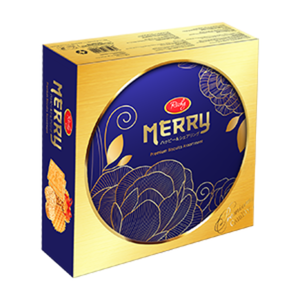 Gâteau Cadeau Premium Richy Majestic Merry au Design Japonais Bleu 334g, Confiserie Élégante, Meilleure Vente, Prix Compétitif, Vente en Gros - Product Image 1