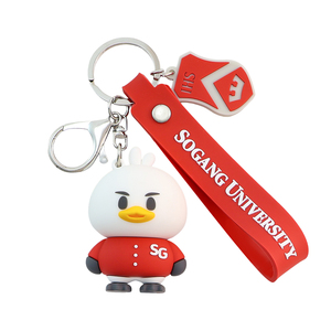Porte-clés en caoutchouc 3D personnalisé, design de dessin animé <span class=keywords><strong>pas</strong></span> <span class=keywords><strong>cher</strong></span>, durable, écologique, imprimé UV, pour cadeau promotionnel - Product Image 1