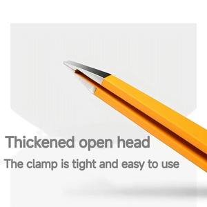 Pince à épiler colorée de précision en acier inoxydable pour l'épilation des sourcils et des poils du visage, l'élimination des éclats et des points noirs, à pointe inclinée ou angulaire - Product Image 4