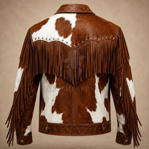 Modern Daily Outfit Casual Wear <b>Men</b> Winter Leather Jacket Genuine Cowhide Full Zip <b>Warm</b> Lining Fashion <b>Coat</b> - Product Image 2