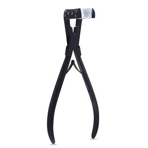 Herramienta de extensión de cabello de superficie plana, alicates de extensión de cinta profesional, alicates de eliminación de extensión de cabello de punta plana de acero inoxidable, herramienta de oropel - Product Image 1