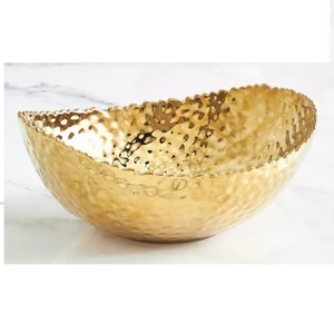 Tazón para Servir Alimentos y Dulces de Metal, Diseño Personalizado Ecológico, Vajilla, Accesorios de Mesa, Tazón para Servir Frutas de Tamaño Personalizado - Product Image 1