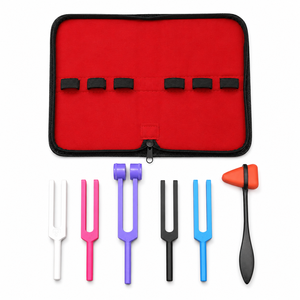 Juego de Diapasones de Aluminio Ponderados de Grado Clínico para Pruebas Sensoriales Nerviosas, Kit de Diagnóstico con Martillo para Examen de Audición ORL - Product Image 2