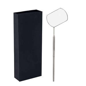 Precision Gold-Plated <b>Lighted</b> Eyelash Extension Mirror Handheld Stainless Steel Beauty Inspection Tool for Professional Makeup - Product Image 3