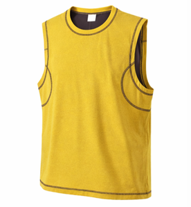 Customized logo Men's Breathable Tank Tops Style Men's Breathable Polyester Cotton Design Tank Tops Singlets for Sports - Product Image 2