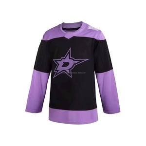 Maillot de hockey sur glace unisexe OEM, antibactérien, 100% polyester, imprimé, équipe adulte, couleur personnalisée, Anaheim Ducks - Product Image 3