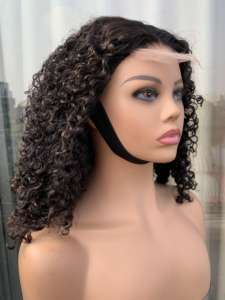 100% Vietnamese Human <b>Hair</b> <b>Extension</b> Remy and Virgin <b>Hair</b> Eurasian Curly Frontal Lace <b>Wig</b> - Product Image 6