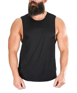 Débardeur Sportif Respirant Noir pour Homme, Col Rond, Tricoté, Sans Manches, pour la Course à Pied - Product Image 1