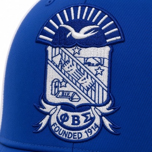 Casquette de baseball bicolore Phi Beta Sigma, bleu roi et blanc, avec écusson brodé, réglable, fermeture snapback, pour fraternité et organisation grecque - Product Image 6