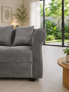 Canapé contemporain 321 places gris orchidée pour salon, hôtel, appartement, villa – Tissu personnalisé, écologique, fabricant de tissus haut de gamme - Product Image 2