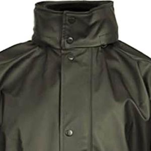 Men Foldable Waterproof <b>Button</b> Up 2 piece Rain Set Compact Travel 100% Polyester Fabric Long Sleeve Elastic Waist Men's <b>Suits</b> - Product Image 4
