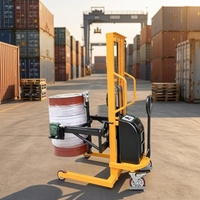 EZ LIFT EDA40 - Élévateur électrique sécurisé pour fûts d'huile en acier de 55 L avec une hauteur de levage maximale de 1350 mm